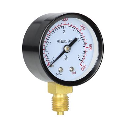 China Leierda 2inches 50mm Pressure Gauge Gauge For LPG50 Water Gas Cheap General Pressure Gauge for sale