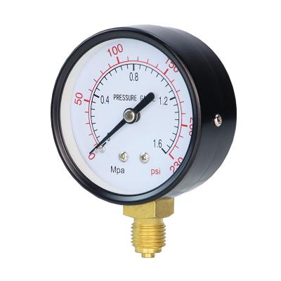 China Cheap Leierda 2.5inches 63mm LPG60 Pressure Gauge Gauge Bourdon Tube Pressure Gauge for sale