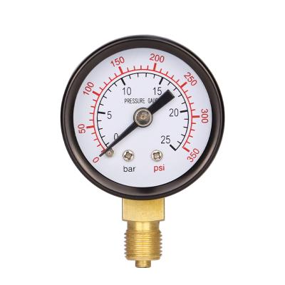 China High Quality Factory Connection Cheap Lower Leierda 1.5inches 40mm Pressure Gauge Gauge Gauge Direct Selling LPG40 for sale