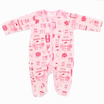 China Comfotable Knitted Print Embroidery Gray Demon Quilt Overalls Baby Clothes Cloud Newborn Baby Romper for sale