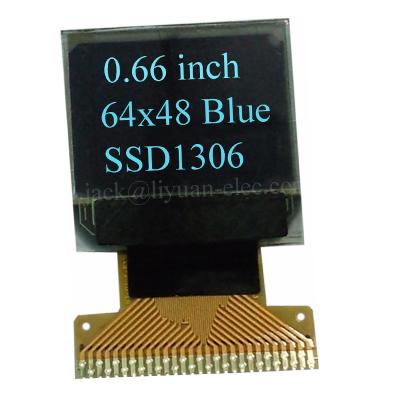 China 0.66 inch monochrome 64x48 oled display 0.66