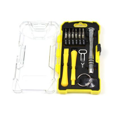 China 17pcs Precision Laptop Protective Steel Cell Phone Repairing Tool Kit for sale