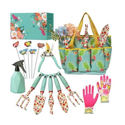 China 14pcs Garden Tool Kit Home Use Landscape DIY Tools Tool Kits With Accessories for sale