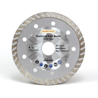 China Hot press sintered turbo diamond saw blade with low price 20mm for sale