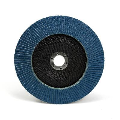 China Fiberglass Back Flexible Fused Alumina Zirconia Abrasive Fin Polishing Disc 8165011 for sale