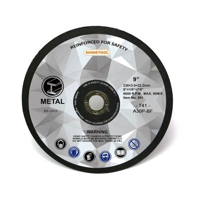 China Resin Bond Reinforced Abrasive Carved Wheel Cutting Disc For Stainless Steel And Metal Stainless Steel 8165004 for sale