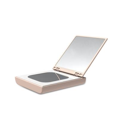 China VHMRJ003 VH Custom Mini Folding Cosmetic Mirror Portable Beauty Sufficiency Modern All-in-one Rechargeable Light for sale