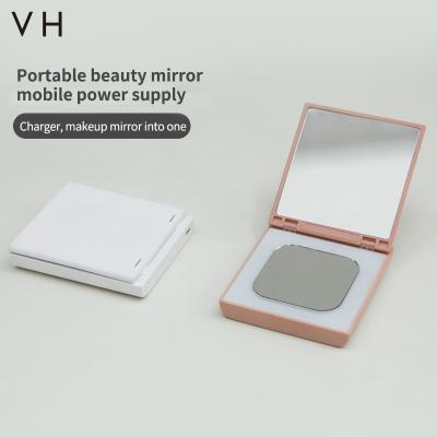 China VHMRJ003 VH design rechargeable portable mini personalized makeup cosmetic mirror with battery for sale