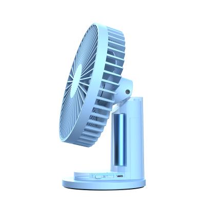 China F04 CIIP Dual Battery USB Power Supply and China Manufacturer New Design Popular Stand VH Wind Cushion Car Cooling Portable Fan for sale