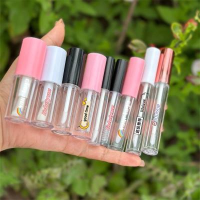 China Wholesale Factory Cosmetic Lip Gloss Tube Round Small Black Pink White Lip Gloss Customized Tubes and Boxes for sale