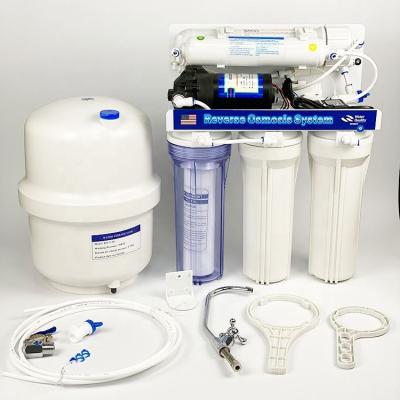 China Commercial 5 Stage Reverse Osmosis Water Filter With RO 50GPD System for sale