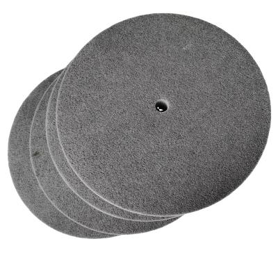 China Precision Grinding 10 Inch Non Woven Disc Fin United Abrasive Flywheels Cover Stainless Steel Metal Angle Polishing Grinding for sale