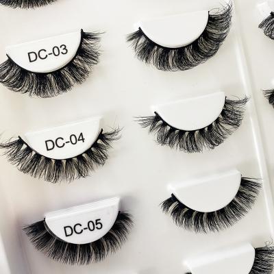 China 25mm Long Mink Band Lashes Natural Russian Wrapping Lashes Wholesale Seller Eye Lashes Boxes Custom Logo for sale