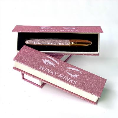 China New Design Waterproof 2 in 1 Vegan Eyeliner Wick Glue Eyeliner Pen with Box for sale