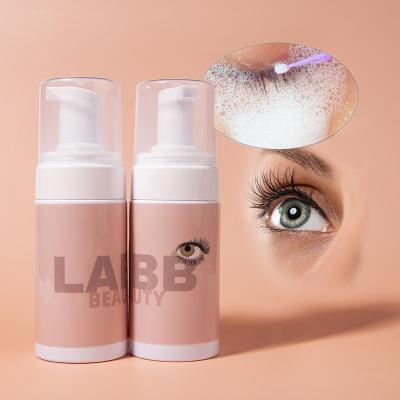 China Wholesale Natural Washing Accessories Wick Shampoo Bottle Eyelash Extension Shampoo Bottle Eyelash Detergent Set For Eyelash Cleaning for sale