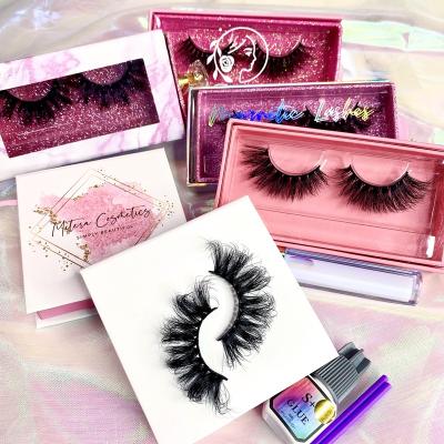 China Good lashese faux mink eyelash box seller private label mink lash box eyelash packaging box with case and glue clear lash box for sale