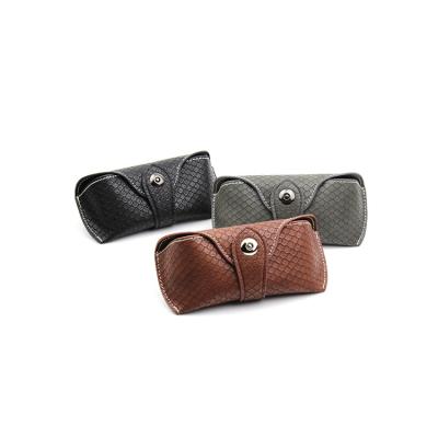 China Glasses Or Others New Arrival Product Handcrafted PU Leather Glass Bag Soft Sunglass Eyewear Packing Box Soft Case Package for sale