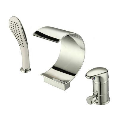 China Contemporary European Single Handle Bathroom Tub Shower Mixer Tap With Handshower for sale