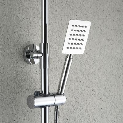 China Needle Free High End Bathroom Supplies Hand Held Stainless Steel Square Shower Head for sale