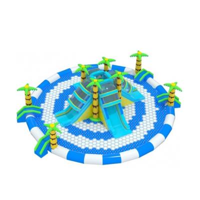 China Guagnzhou Factory New Design Water Games Swimming Pool Water Park Inflatable Water Park for sale