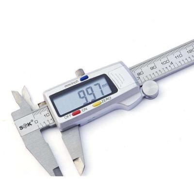 China Carbon Steel Or Stainless Steel Measuring Digital Display Electronic Vernier Caliper 0-150mm for sale