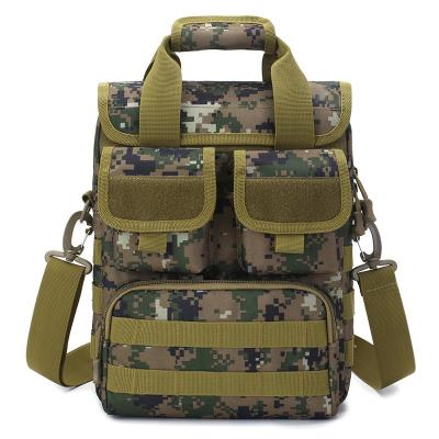 China Outdoor Nylon Fashion Tactical Military Shoulder Bag Fan Army Waterproof Camouflage Raising Bag for sale