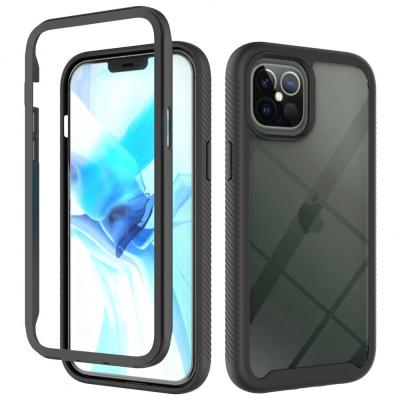 China Scratchproof Fashionable Shockproof 3 in 1 Clear Acrylic PC TPU Cell Phone Case Bumper Cover 360 Full Protect Cover for Iphone 11 Pro Max for sale