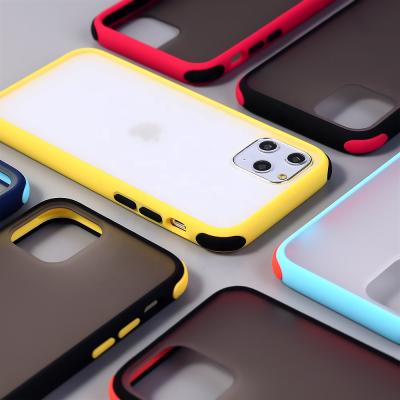 China Matte Transparent Cases For iPhone 11 pro Max Silicone Bumper Hard PC Scratchproof Phone Back Cover for sale