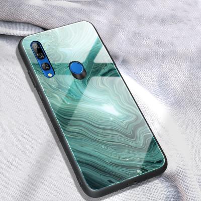 China Luxury Custom Marble Bumper Mobile Case Fashion Tempered Glass TPU Scratchproof Cell Phone Back Cover For Huawai Mate 30 Pro for sale