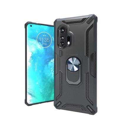 China Armored Shockproof Hybrid Shockproof Phone Case with Ring Stand Holder Shock Proof Cover for Motorola Moto G8 Power Edge Plus for sale