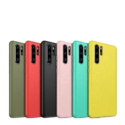 China Luxury Ultra Thin Compostable Organic Wheat Straw Handphone Case Cover For Huawei P Smart 2019 Shockproof New Trend Pla for sale