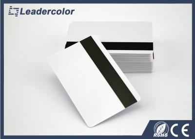 China ISO White RFID Chip Card / Blank Magnetic Strip Card Signature Panel for sale