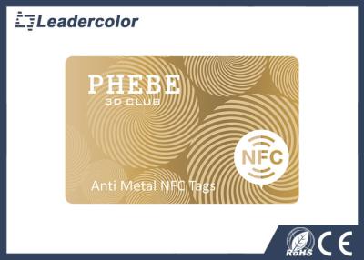 China Plastik-HF Ntag215 NFC etikettiert Aufkleber 13.56Mhz ISO 14443A für Transport zu verkaufen