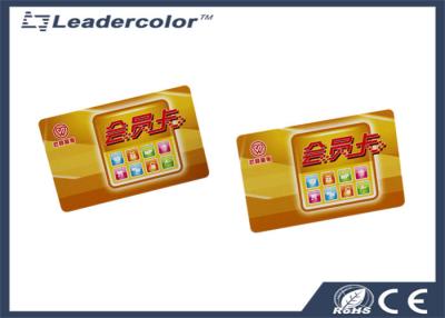 China Custom Plastic RFID Club Membership Card Full Color Printing 13.56Mhz for sale