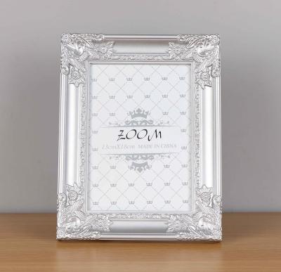 China Europe\North America injection plastic photo frame, pp plastic picture frame, silver black gold photo frame for sale