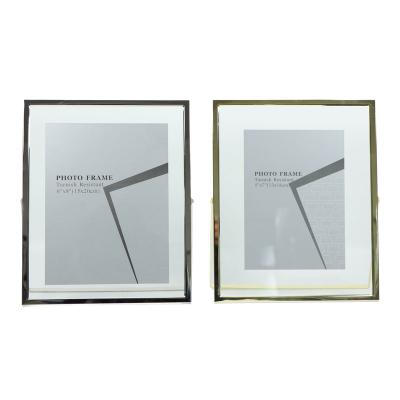 China Floating metal photo frame 2019, metal photo frame, gold/silver picture frame for sale