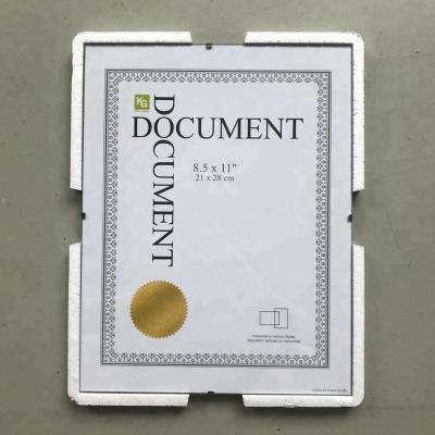 China Document 8.5x11 clip glass frame, 21x28cm glass frame, frameless art for document for sale