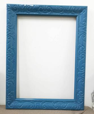 China Plastic plastic photo frame 34x48cm, overall size 46x60cm, profile size: 6cm width x 3cm thickness, no color for sale