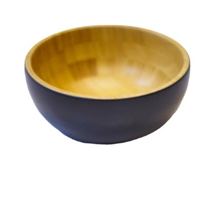 China Kitchen Viable Natural Bamboo Round Tableware Large Bowl Salad Bowl Can Be Customized for sale