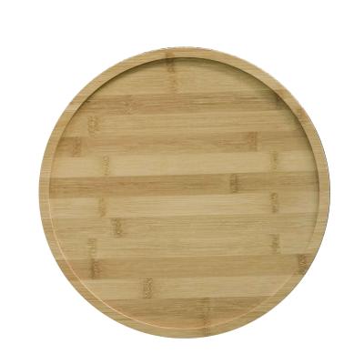 China Top Quality Lazy Susan Round Rotating Serving Tray Kitchen Turntable Bamboo Lazy Food Storage for sale