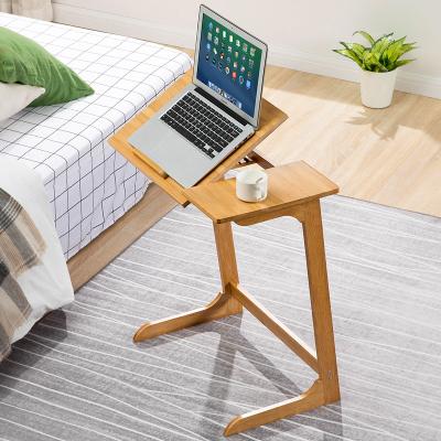 China Small Round Tea Side Table Household Wooden Bamboo Simple Lightweight Luxury Round Foldable Folding Portable Dining Table for sale