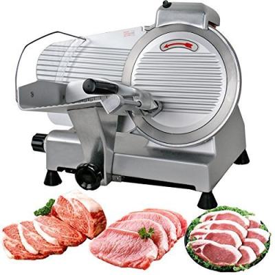 China Hotels 8 Inch Ham Slicer Home Use Electric Semi-automatic Frozen Meat Slicing Machine With CE ROHS for sale