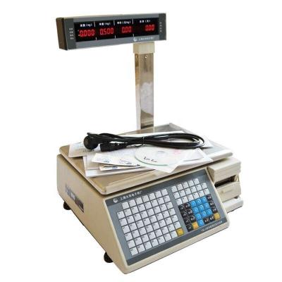 China Counter type printing electronic barcode weighting scales for supermarket 30*40; 37*55; 40*50; 40*60mm; for sale