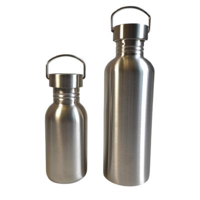 China Bestsellers Sustainable Camping Outside School Stainless Steel Recycling Single Wall Water Bottle for sale