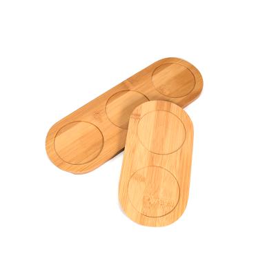 China Customized Eco-Friendly LOGO Kitchen Tools Natural Wooden Pepper Mill Bamboo Tray for sale