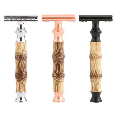 China Custom Wholesale Single Edge Man Double Edge Bamboo Safety Shave for sale