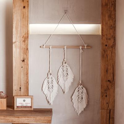 China Dream Bohemian Macrame Home Decor Boho Leaf Fashion Catcher Wall Hanging For Living Room for sale