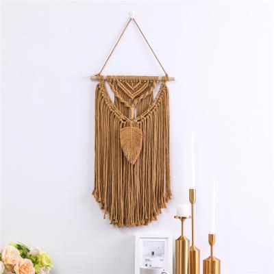 China Cotton Home Decor Macrame Tapestry Bohemian Handwoven Custom Wall Hanging For Living Room for sale