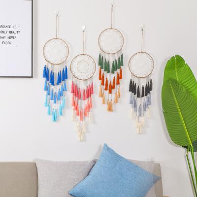 China 2022 Hot Sale Bohemian Dreamy Macrame Catcher Wall Hanging Home Bedroom Decorative Art Decoration for sale