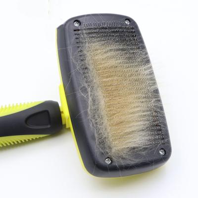 China Factory Direct Sale Top 10 Viable Animal Dog Grooming Kit Hair Shedding Dematting Brush Pet Cat Undercoat Rake Comb Deshedding for sale